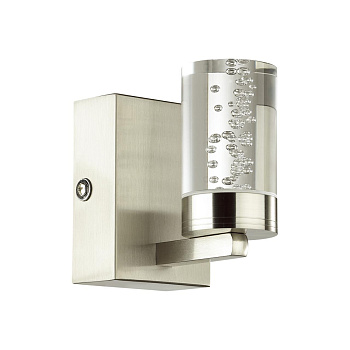 Бра IP44 LED 5W 4000K 220V TERRENCE никель LUMION