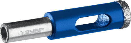 Сверло алмазное трубчатое для дрели d 3 мм по керамике и стеклу, Р60, трехгр хвостовик, Профессионал ЗУБР