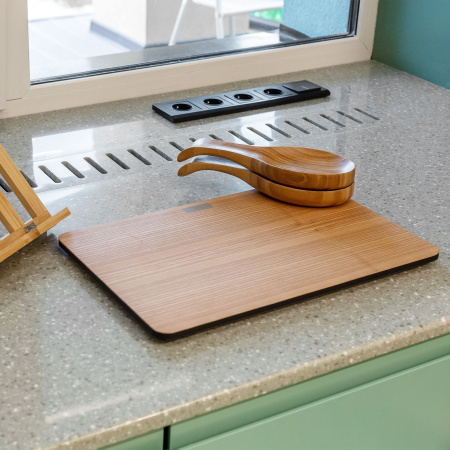 Встраиваемые механизмы Выключатель СУ 1 кл. (проходн.) с подсветкой 10А черный матовый IP20 Werkel