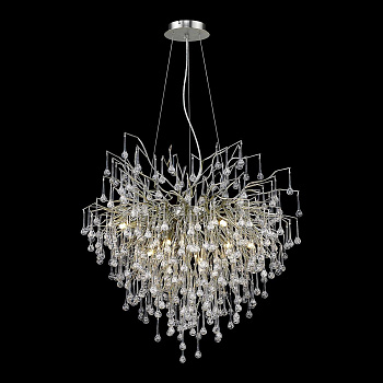 Люстра подвесная Матовый никель/Прозрачный G9 9*40Вт WE189.09.203 WERTMARK