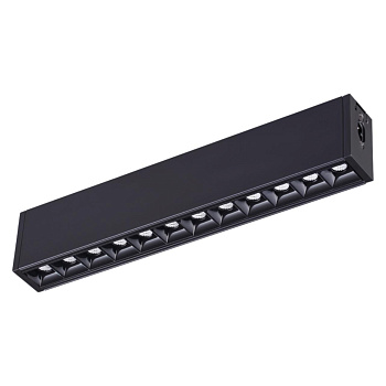 Св-к Троффер IP20 LED 4000K 12W 24V RATIO черный NOVOTECH