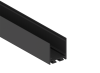 Donel Накладной/подвесной алюминиевый профиль, 32х35х2000. Цвет: Черный матовый, RAL9005,серия:DN8ALE
