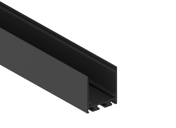 Donel Накладной/подвесной алюминиевый профиль, 32х35х2000. Цвет: Черный матовый, RAL9005,серия:DN8ALE