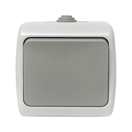 Мурманск Выключатель 1 -клавишный 10А IP54 серый EKF