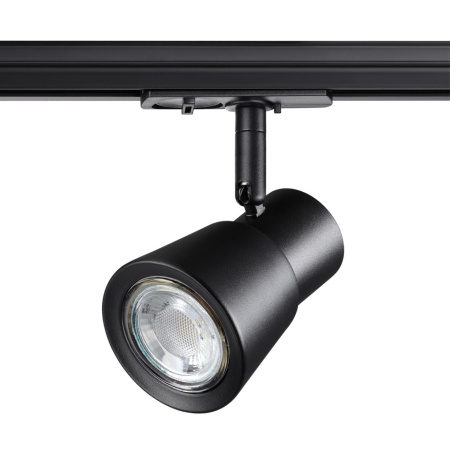 Св-к трековый однофазный двухжильный IP20 GU10 50W 220V MOLO черный B NOVOTECH