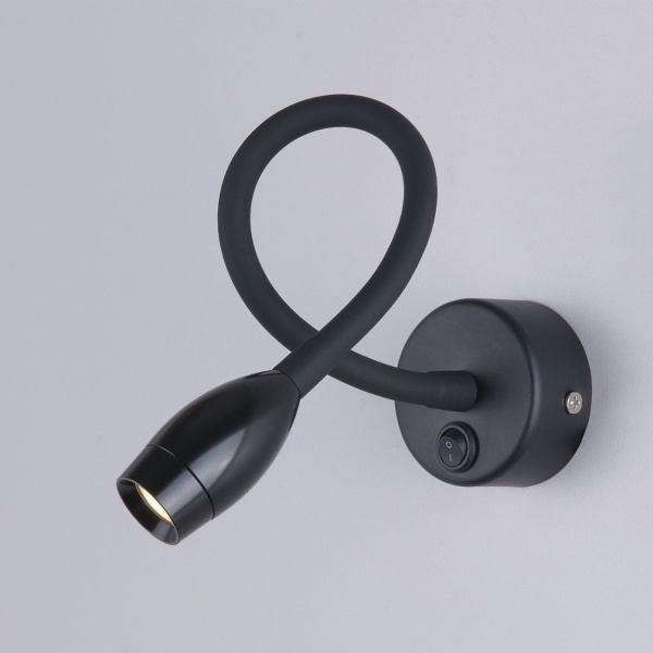 Настенный светодиодный светильник с гибким корпусом LED 3Вт 4000К черный IP20 BAND (a039998) Elektrostandard