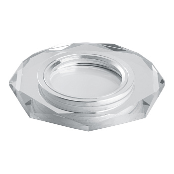 Светильник встраиваемый с белой LED подсветкой Feron CD8120 потолочный MR16 G5.3 белый