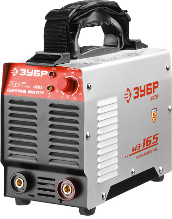 Инвертор сварочный, ЗАС-М3-165, М3, 165А, MMA, IGBT, ПВ-35%, Форсаж дуги, Горячий старт, 220В (мин 160В) ЗУБР