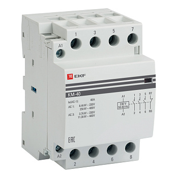 Контактор модульный КМ 40А 3NО+NC (3 мод) PROxima EKF