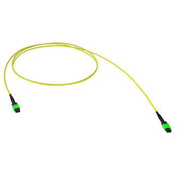 Оптическая соединительная сборка 16 ОВ, 9/125 OS2, 1xMTP(16)m APC/1xMTP(16)m APC, тип В, 10 м DKC