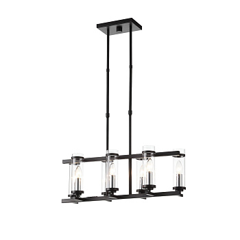 Люстра подвесная Черный, Никель/Прозрачный E14 7*60Вт SL334.403.07 ST LUCE