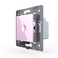 Одноклавишный сенсорный выключатель Module, цвет розовый (механизм) Livolo