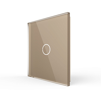 Панель для одноклавишного выключателя золотая Livolo