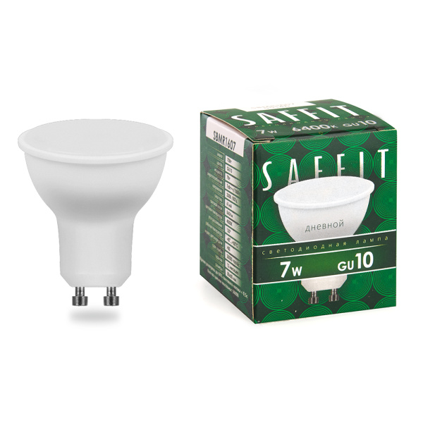 Лампа светодиодная SAFFIT SBMR1607 MR16 GU10 7W 6400K Лампа светодиодная SAFFIT SBMR1607 MR16 GU10 7W 6400K