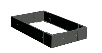 Цоколь 100х800х400мм (ЩРНМ-8L, ЩРНМ-9L) PROxima EKF