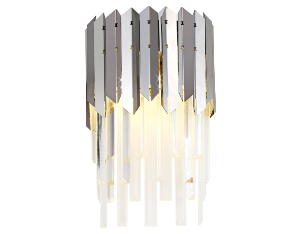 Настенный светильник с хрусталем TR5288/2 CH/CL хром/прозрачный E14/2 max 40W 370*220*110 Ambrella Light