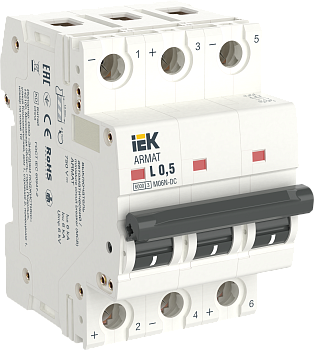 Выключатель автоматический ВА МОД M06N-DC 3П Z 6А ARMAT IEK
