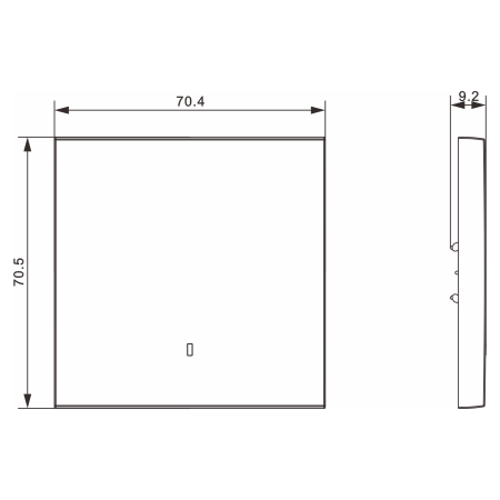 Donel S08 матовый белый клавиша для перекрёстного переключателя 1-я с подсветкой, серия DB