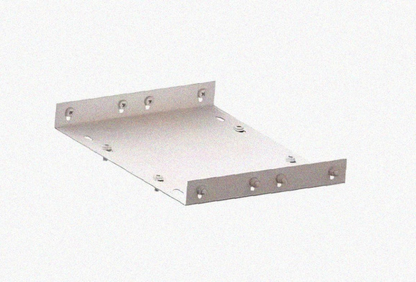 Соединитель лотковый замковый СЛЗ-600х65 УХЛ1, оцинкованный лист, S1,5