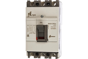 Выключатель автоматический ВА04-31 Про 3П 63А 10кА (100C)