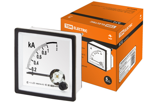 Амперметр А72 1000А/5А-1,5 TDM