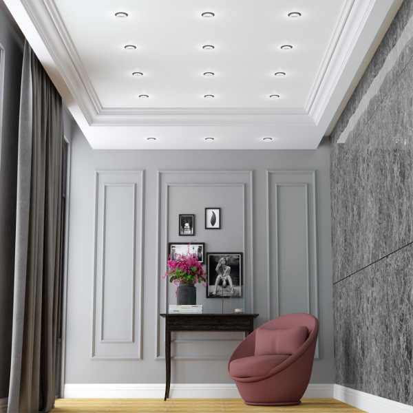 Св-к встр.IP20 GU10 9W 235V LIRIO черный D NOVOTECH