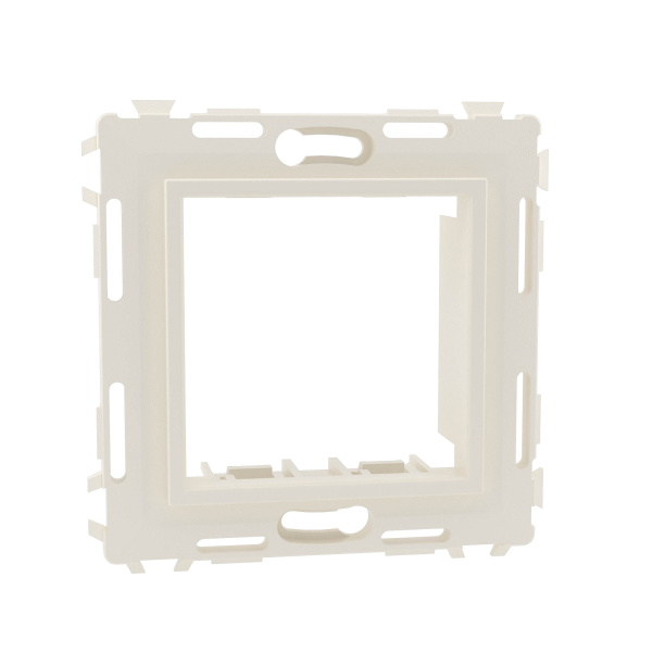 Каркас на 2 модуля (одноместный) без лапок, белый, RAL9010 DKC