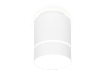 Накладной светодиодный точечный светильник TN255 WH/S белый/песок LED 4200K 7W D80*110 Ambrella Light