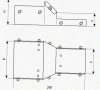 Лоток переходной замковый ЛПЗ 100х50-50х50 УТ1,5, оцинкованный лист, S1,5