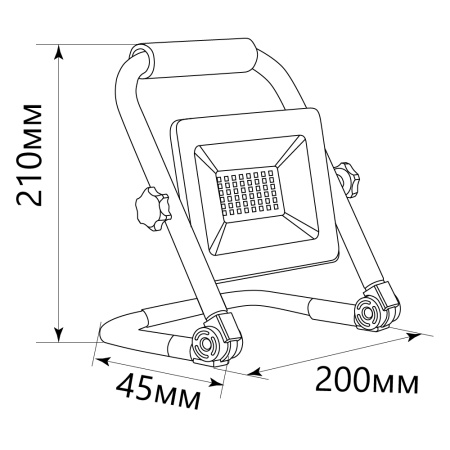 Светодиодный прожектор Feron LL-512 переносной 30W, 6400K, IP65