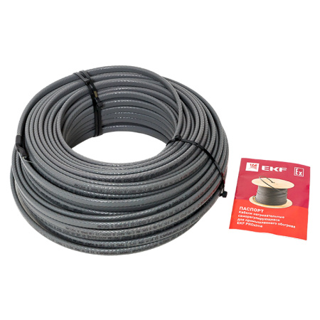 Саморегулирующийся нагревательный кабель ESR-15F (15 Вт/м) 50 м, фторопласт EKF Саморегулирующийся нагревательный кабель ESR-15F (15 Вт/м) 50 м, фторопласт EKF