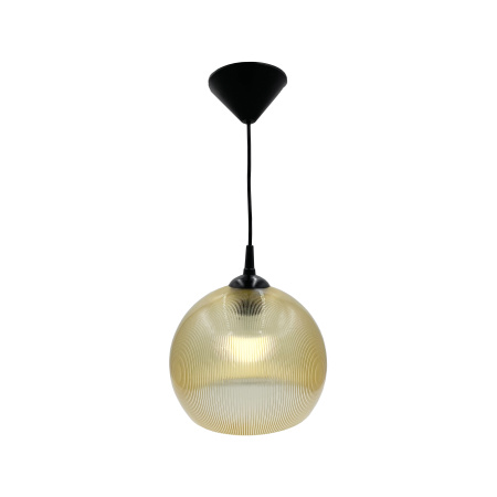 16-57 (НСБ 11-60-258) Светильник декоративный, подвесной, 230В/50Гц, 1хЕ27, мах60Вт, ø250х900мм, IP20, полистирол, золотистый, крепление на... APEYRON