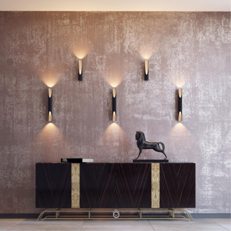 Настен.св-к LED 12W 3000К 80х60 WHITNEY черный с золотом/металл ODEON LIGHT