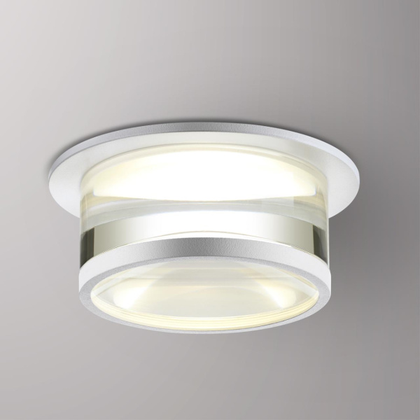 Св-к встр.IP20 GU10 9W 220V GEM белый NOVOTECH