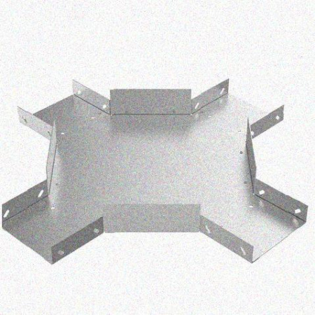 Лоток крестообразный замковый глухой КМЗГ 200х100 УТ1,5, горячее цинкование, S1,5