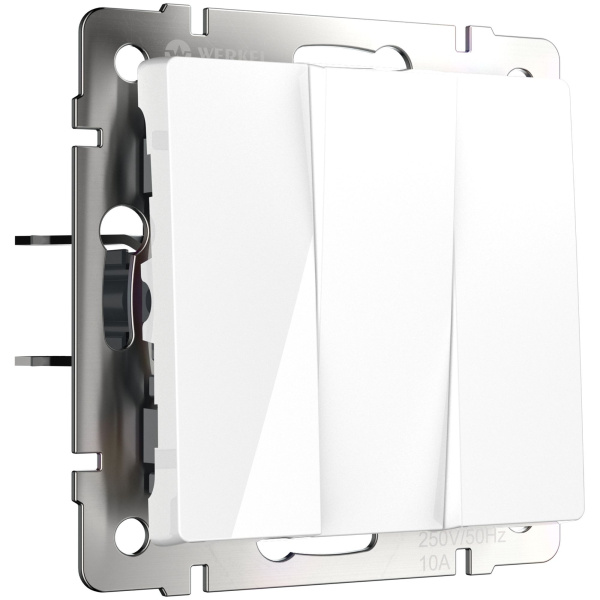 Встраиваемые механизмы Выключатель СУ 3-кл 10А Белый IP20 Werkel