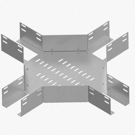 Лоток крестообразный глухой КМГ 400х85 УХЛ1, горячее цинкование, S1,5