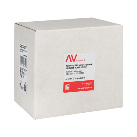 Контактор КМЭ 100А 400В АС AVERES EKF
