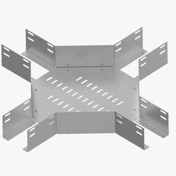 Лоток крестообразный глухой КМГ 400х85 УХЛ1, горячее цинкование, S1,5