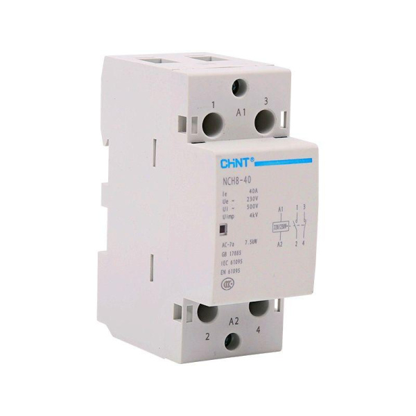 Контактор модульный NCH8-40/11 40A 1НЗ+1НО AC220/230В, 50Гц (R) CHINT