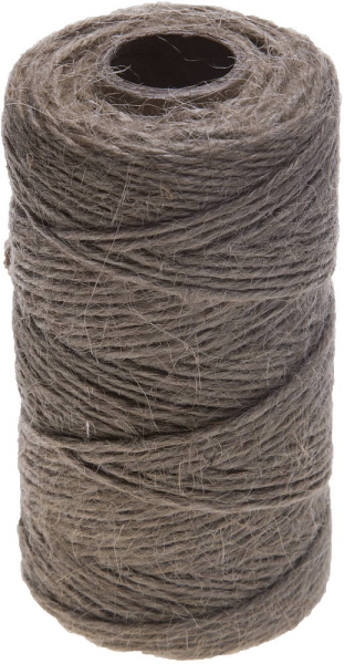 Шпагат джутовый, 4-ниточный, d=1,2 мм, 90 м, 24 кгс, 1,12 ктекс ЗУБР Шпагат джутовый, 4-ниточный, d=1,2 мм, 90 м, 24 кгс, 1,12 ктекс ЗУБР