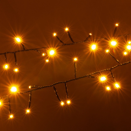 Гирлянда нить "Мишура" теплый белый 5м IP20 (400-004 теплый белый) Eurosvet