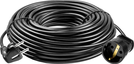 Силовой удлинитель-шнур ПВС 3x0.75 50м 2500Вт, ПВС 307-Ш ЗУБР