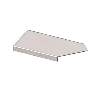 Крышка к угловому лотку КЛУ 600-135 УХЛ1 поворот на 135, оцинкованный лист S1,5