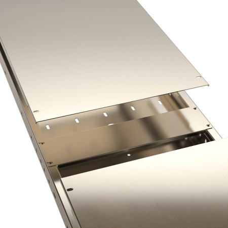 Пластина для увеличения жесткости крышек, ширина 600 мм, AISI 304 DKC