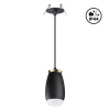 Св-к встр.влагозащ.IP44 GU10 9W 220V GENT черный/золото NOVOTECH