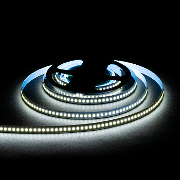 LSE-264 Светодиодная лента 12В, 14,4Вт/м, 1600 лм/м, 6500К, smd2835, 180д/м, IP20, ширина подложки 10мм, 5м, х/б OGM