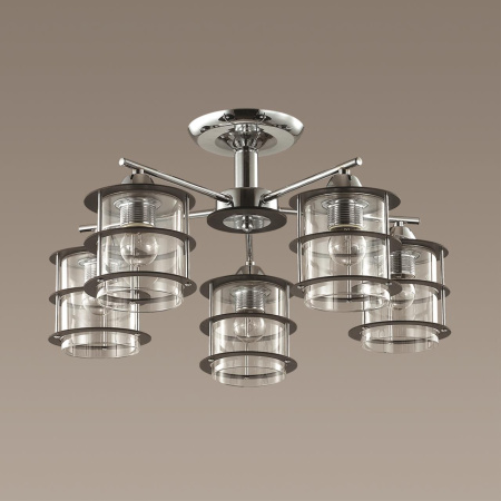 Люстра потолочная E27 5*60W 220V ROTONDUM хром LUMION