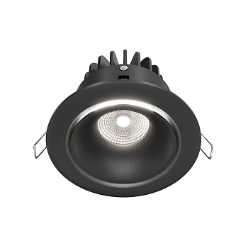 Встраиваемый светильник LED 12Вт Черный IP20 Downlight DL031-L12W4K-B Technical Maytoni