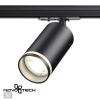 Св-к трековый однофазный двухжильный IP20 GU10 9W 220V ULAR черный NOVOTECH